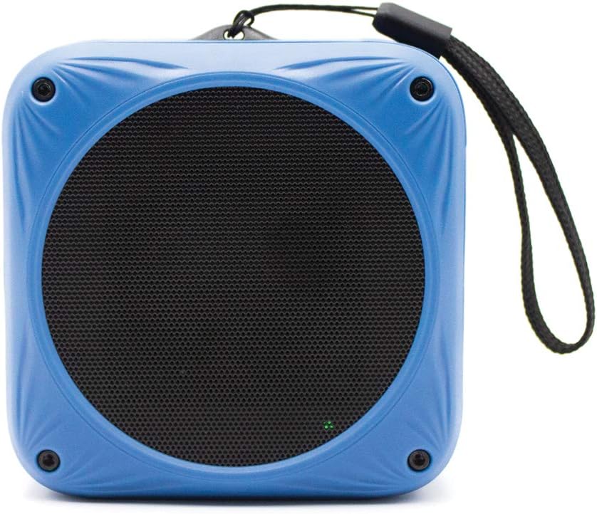 Altavoz Bluetooth impermeable  Solar y recargable por USB  Tiempo de reproducción de 20 horas  Micrófono integrado  Ideal para playa, bicicleta,