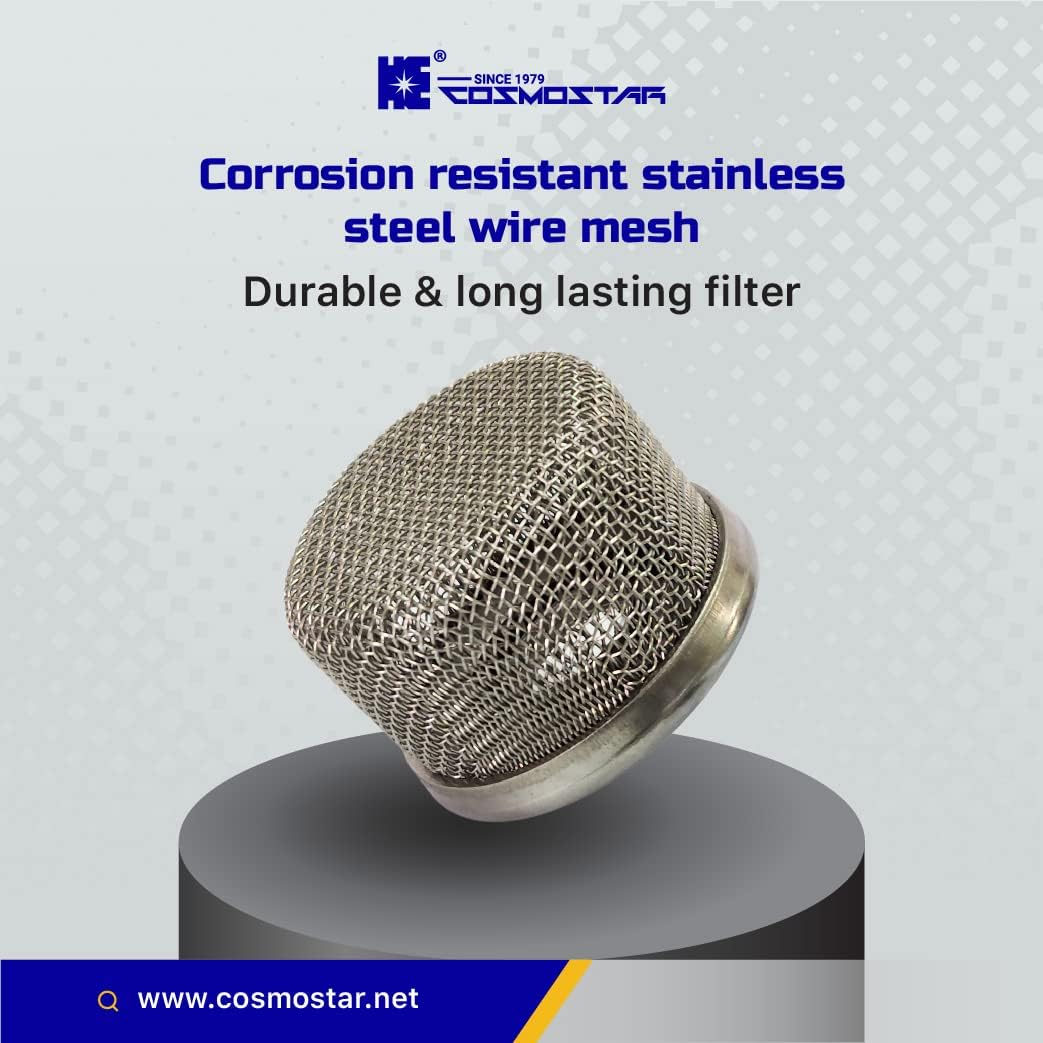 Cosmostar – Colador de entrada de acero inoxidable para pulverizador de pintura sin aire, compatible con manguera de succión 795 1095 1595 Ultra