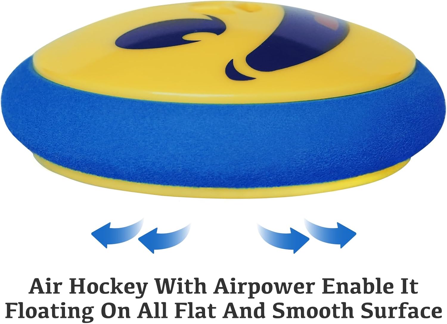 Air Hockey Pucks and Paddles – Rechargeable Floating Air Hockey Pucks for Any Flat Surface, Include a Charging Cable and Electronic Rechargeable Air