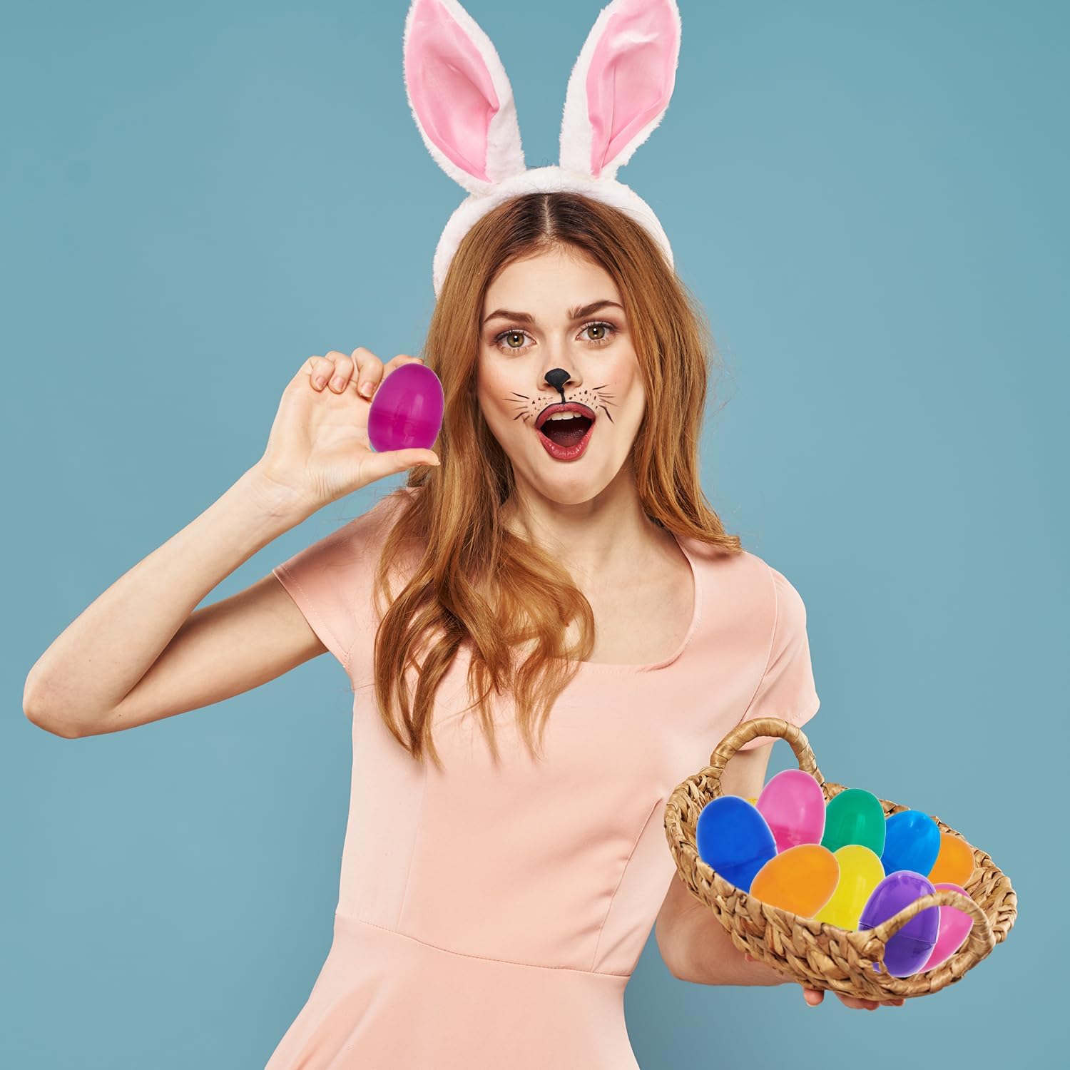 The Dreidel Company – Huevos de Pascua de plástico rellenables a granel, colores surtido perfectos para caza de huevos de Pascua, huevos de