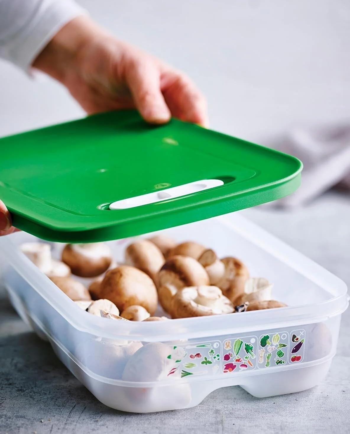 Tupperware Fridgesmart – Contenedor mediano, transparente con sello de gaulteria