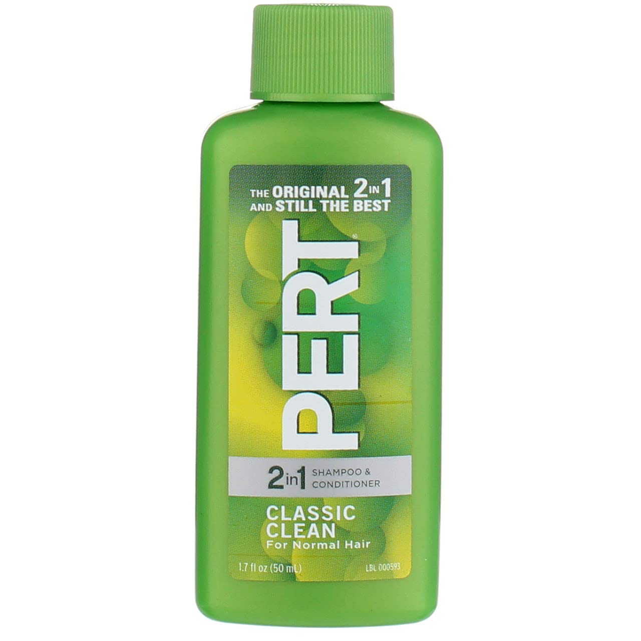 Pert Plus Champú y acondicionador 2 en 1, Classic Clean 1.70 oz (paquete de 6)