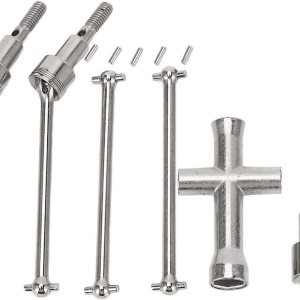 VGEBY Eje de transmisión de coche RC, acero de alta resistencia RC coche delantero trasero Dogbones eje de transmisión para SCY 116 16103 16201 VGEBY Eje de transmisión de coche RC, acero de alta resistencia RC coche delantero trasero Dogbones eje de transmisión para SCY 116 16103 16201