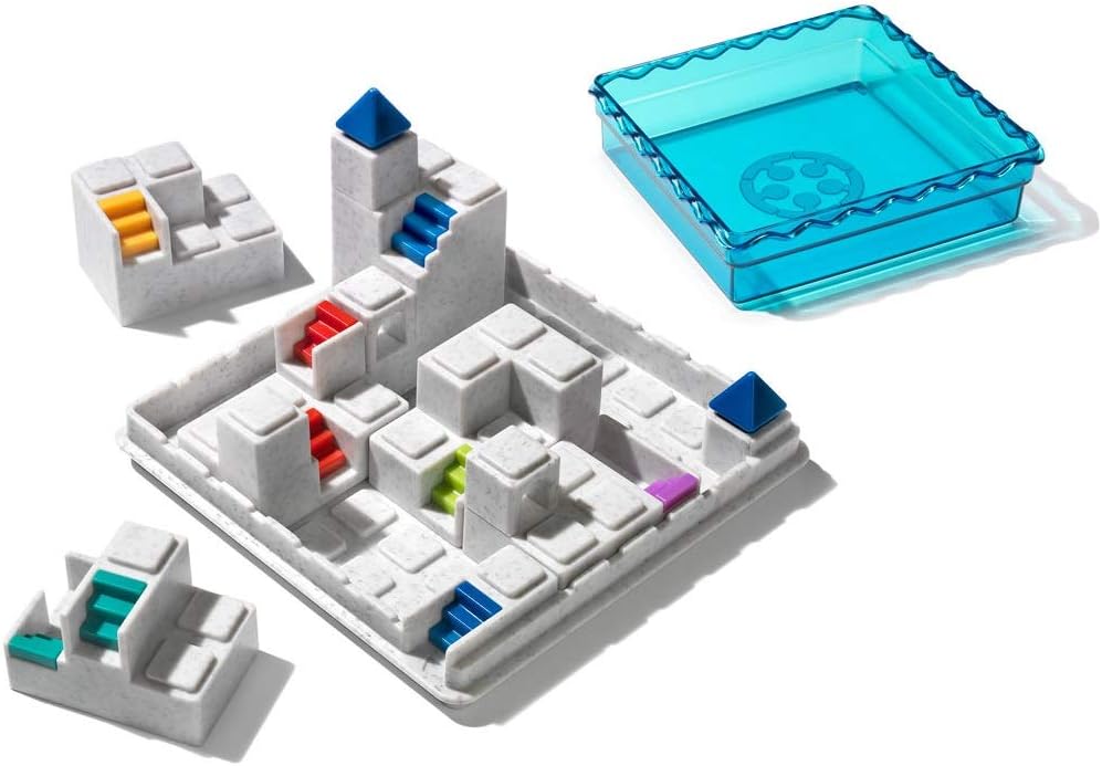 SmartGames Atlantis Escape un juego de viaje de construcción de caminos en 3D para niños y adultos, un juego de desarrollo de habilidades cognitivas