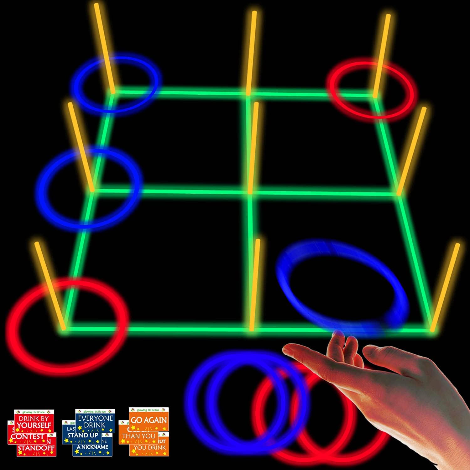 Juego gigante 3 en 1 de 18.2 pulgadas para adultos y familia, juegos de fiesta, campamento o patio trasero para todas las edades, con 27 paquetes de