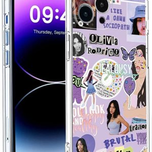 XSHIP Funda para iPhone 14 Pro Max, Cool Tide Popularidad Cantante Collage Photo Designs Soft Clear TPU Bumper Case Case Diseñado para mujeres y XSHIP Funda para iPhone 14 Pro Max, Cool Tide Popularidad Cantante Collage Photo Designs Soft Clear TPU Bumper Case Case Diseñado para mujeres y
