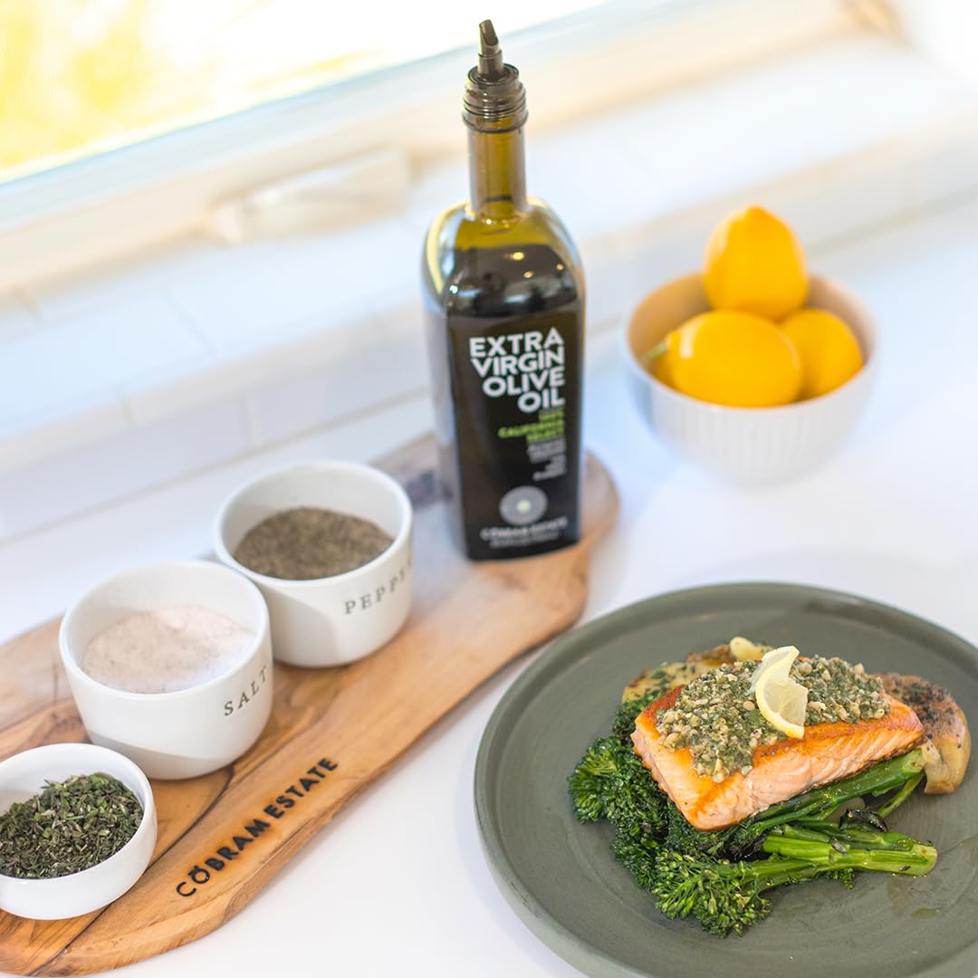 Cobram Estate California Select – Aceite de oliva virgen extra  Primero prensado en frío, sin OMG, apto para dieta cetogénica, alto en