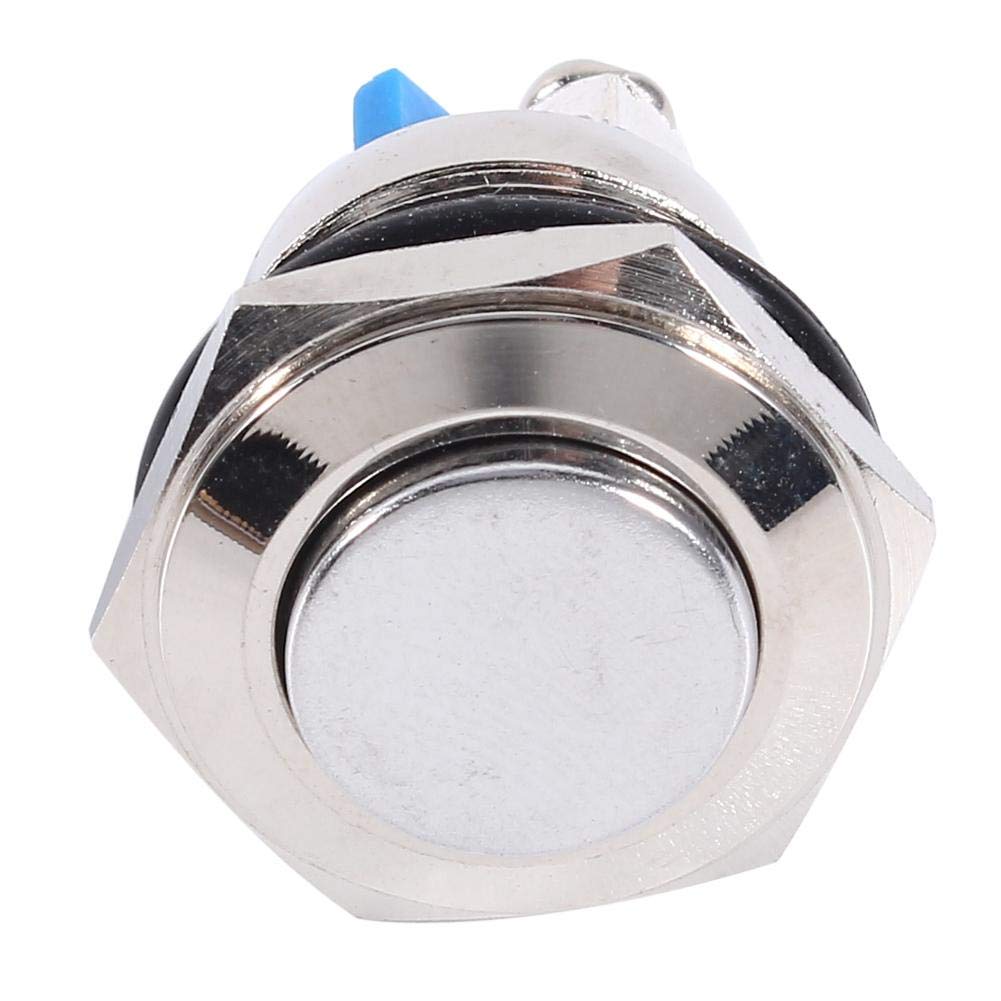 Interruptor de botón momentáneo 12v, interruptor de botón momentáneo de 0.630 in, interruptor de botón de bocina de aire para control de circuito