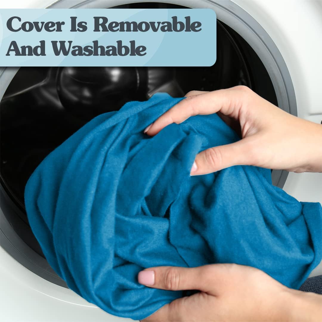 Yogibo Zoola – Puf para exteriores para adultos con relleno, cómodo puf individual para patio, piscina, terraza, sala de estar, funda lavable
