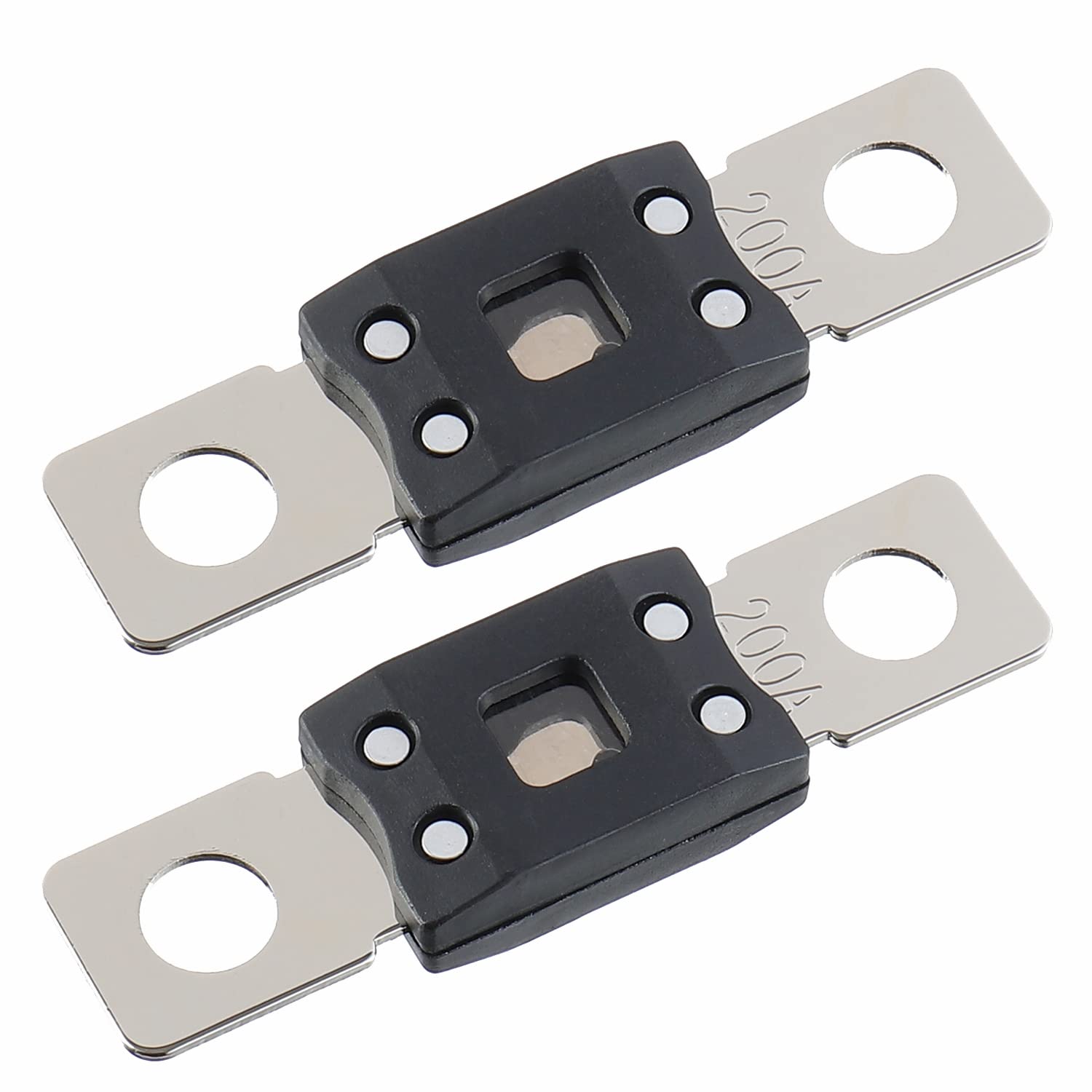 Fusible AMG de alta corriente 200A MEGA Fusible de 200 amperios para automóviles, camiones, vehículos de construcción, autobuses, caravanas (2