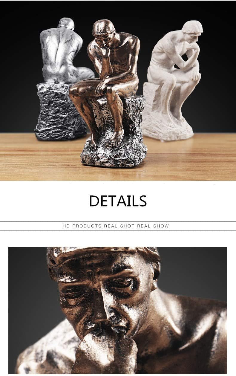 Aendu Creative Thinker – Estatuas individuales para decoración de sala de estar, 9.6 pulgadas de alto, escultura única que mejora la creatividad y