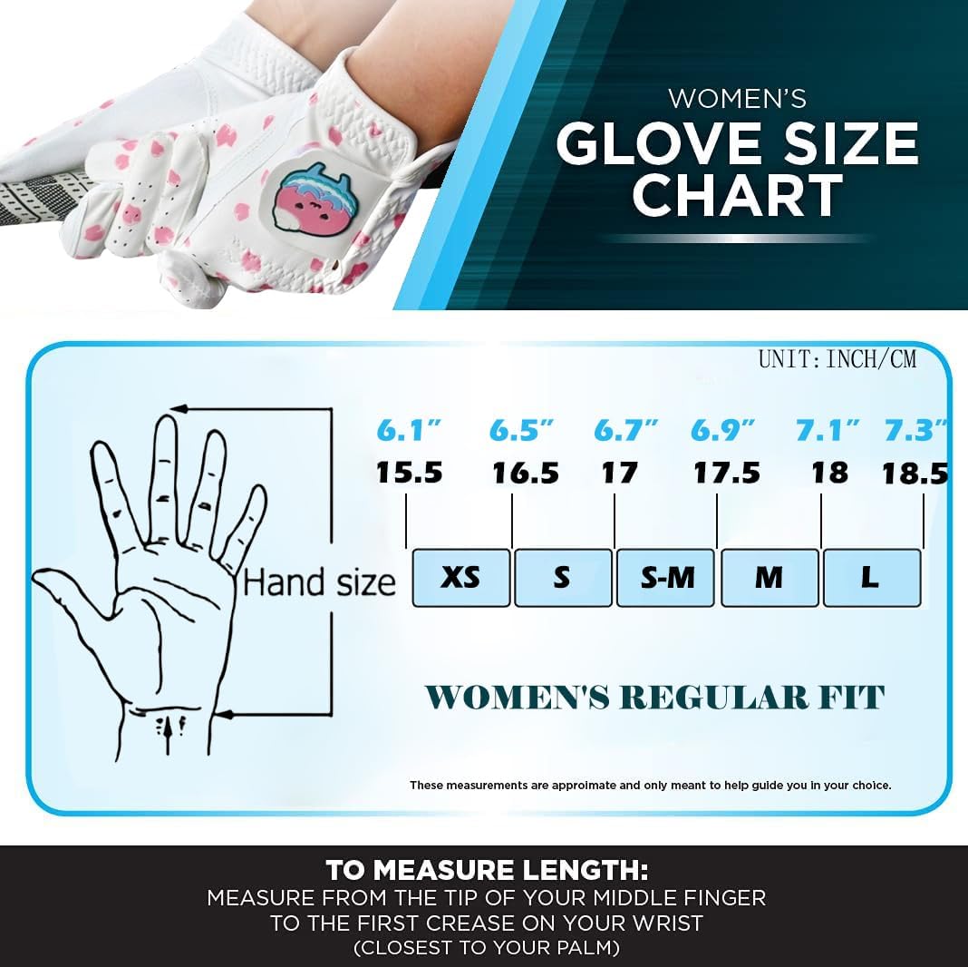 yesntmomo Ladies Women’s Washable Golf Gloves Both Hands,Non-Slip Golf Gloves Elastic Fabric Breathable,Left Right Handed rain hot Golf Accessories