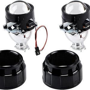 AMOPA Juego de 2 lentes LHD de 2.5 pulgadas con proyector de bixenón y luz de cabeza de haz alto y bajo, kit de lámpara H1 H4 H7 H11 H13 9005 9006 AMOPA Juego de 2 lentes LHD de 2.5 pulgadas con proyector de bixenón y luz de cabeza de haz alto y bajo, kit de lámpara H1 H4 H7 H11 H13 9005 9006