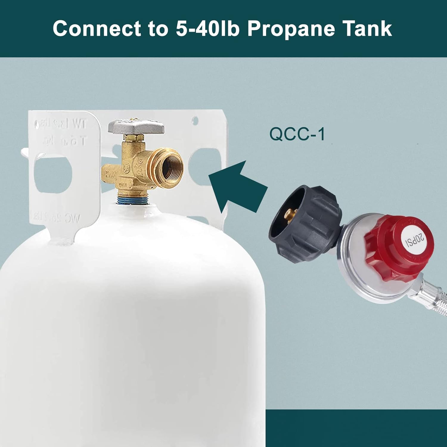 GASPRO Anillo para quemador de hoguera de 12 pulgadas, viene con un regulador de propano ajustable de 0-20 PSI con manguera trenzada (8 pies), apto
