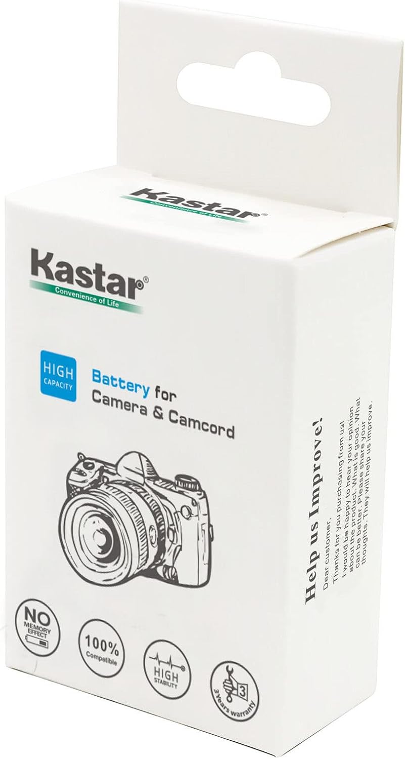 Kastar Paquete de 2 baterías NP-FW50 y cargador USB LED2 compatible con Sony Cyber-Shot DSC-RX10 III, Cyber-Shot DSC-RX10M3, Cyber-Shot DSC-RX10 IV,