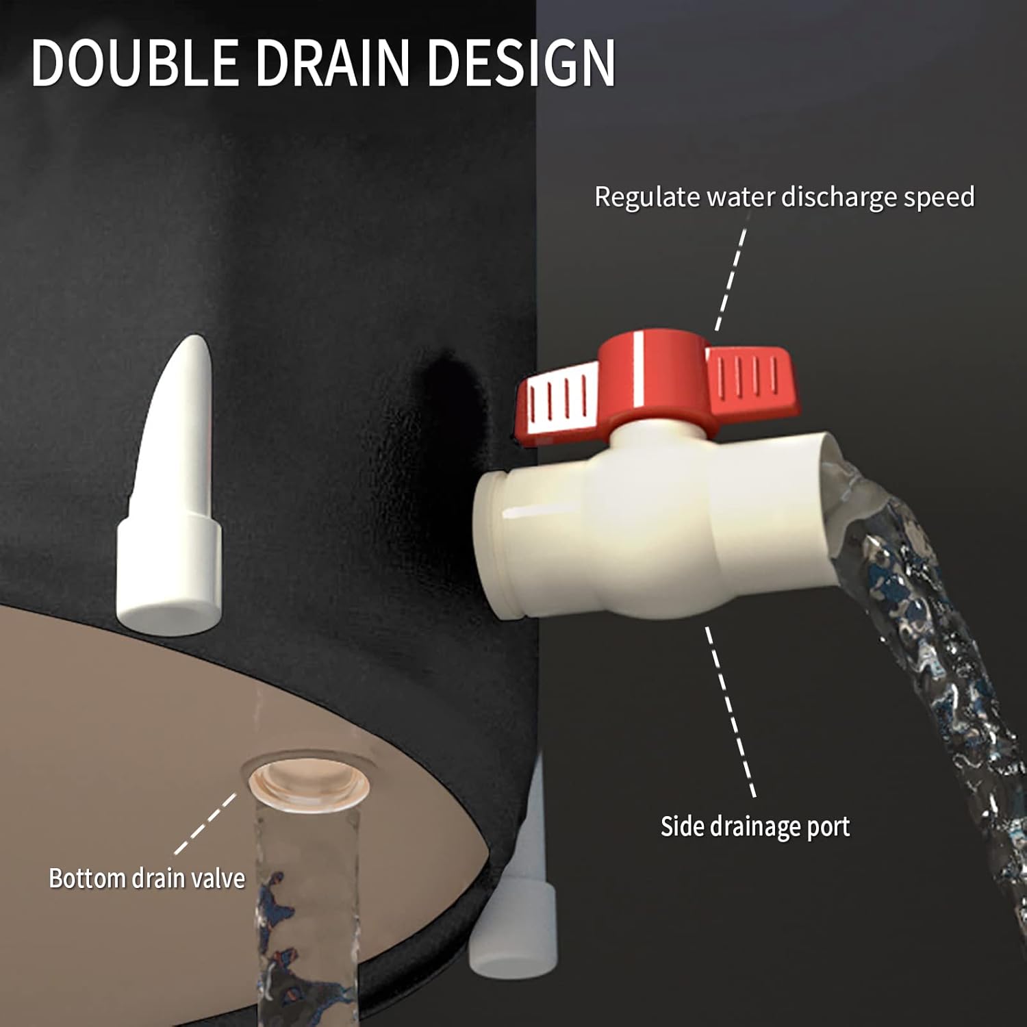 Bañera de hielo grande para atletas, bañera portátil independiente para adultos, bañera de terapia de agua fría para recuperación, bañera de