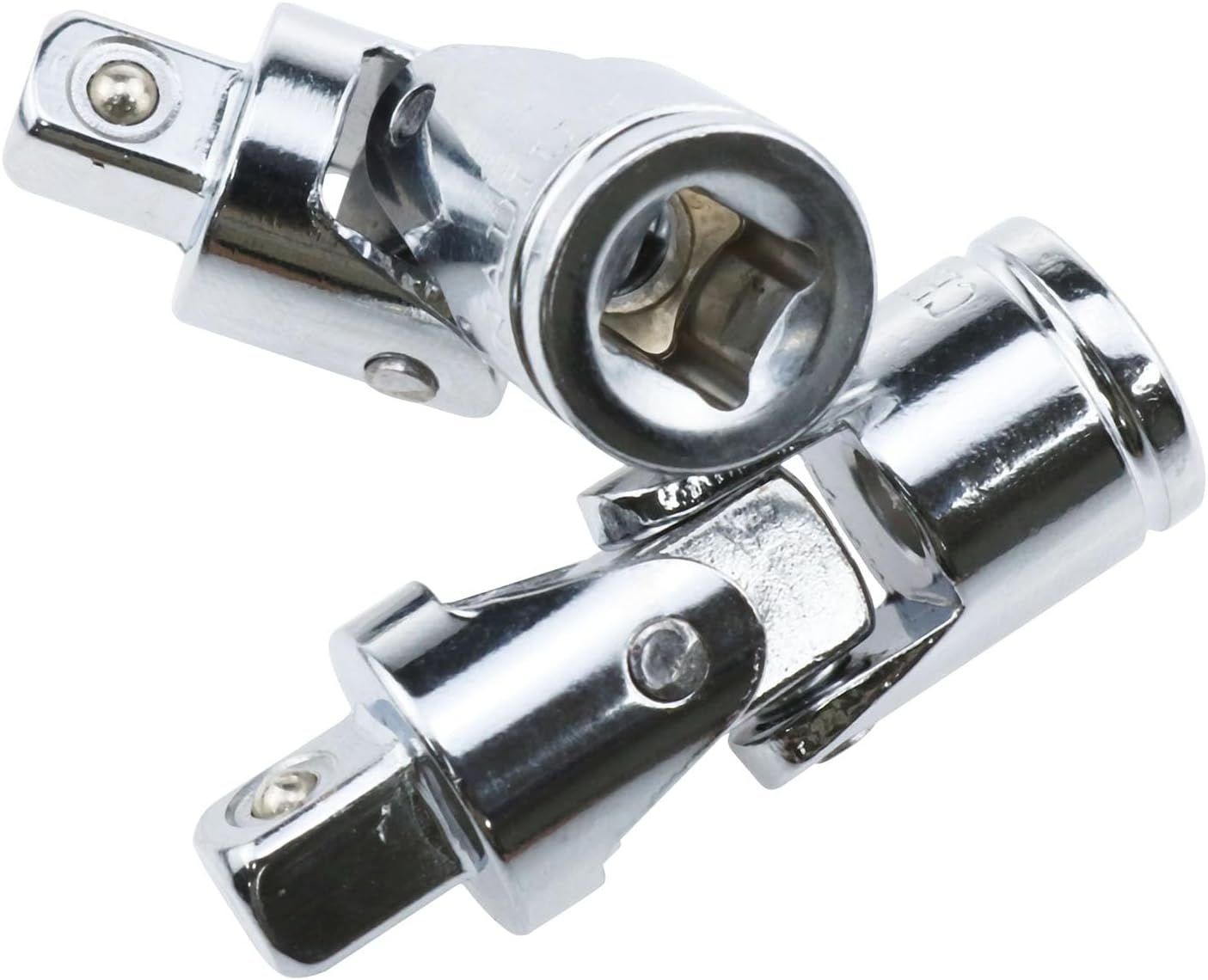 Haidong -Enchufe de junta universal Llave de enchufe de 14 pulgadas Junta universal Silver Drive Spring Loaded Universal Joint Sockets-4PCS