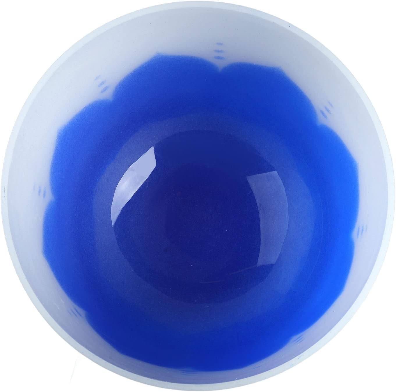 Quartz Crystal Bowl, Music Bowl Sound Healing Fine Processing Decompression Tool Frosted with Hammer for Daily Meditation (8in G Note)