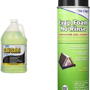 ComStar Seguro para bobinas, pH neutro externo, no tóxico, limpiador de bobina evaporador de enjuague automático compatible con Commercial & ComStar Seguro para bobinas, pH neutro externo, no tóxico, limpiador de bobina evaporador de enjuague automático compatible con Commercial &