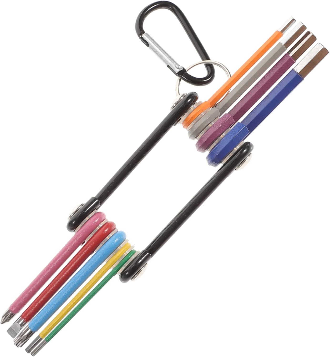 2 juegos hexagonal Llave de bicicleta plegable Imperial Destornillador Muebles Surtido Surtido Llave Hexágono Mini Plegable Mano Estrella Re para