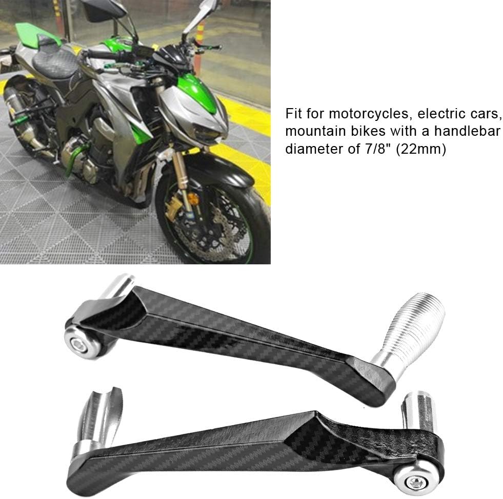 KIMISS Universal 78 in 22mm CNC aluminio manillar freno embrague palanca de mano protector para motocicleta, motocicleta, scooters, coches