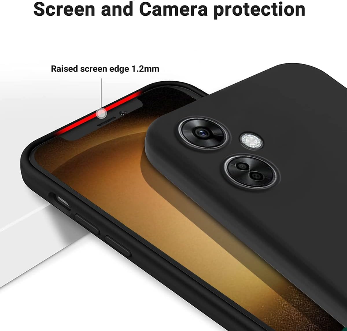Funda para OnePlus Nord N30, OnePlus Nord N30 5G, funda delgada de silicona líquida cubierta completa de gel suave compatible con OnePlus Nord N30