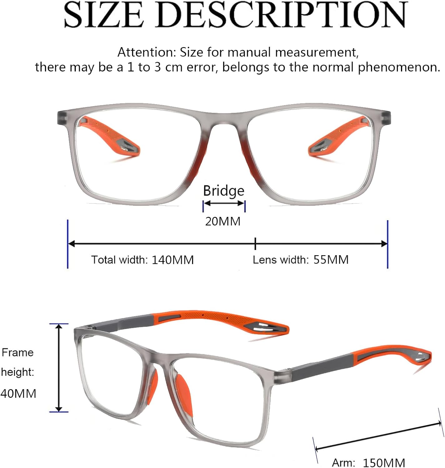 Hubeye 5 pares TR90 de gafas de lectura deportivas para hombres y mujeres ultraligeros flexibles anti-luz azul lectores +1.5