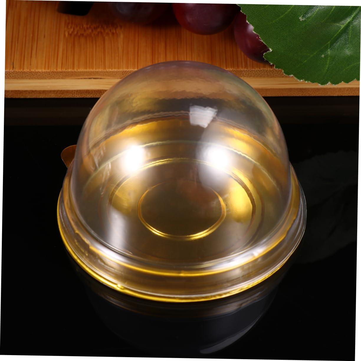 NOLITOY 300 Uds Regalos de Yema Dorada Soportes Pulgadas Bandeja para Hornear Postres Postres Cm Cuakes Transparente Huevo Transparente Boda