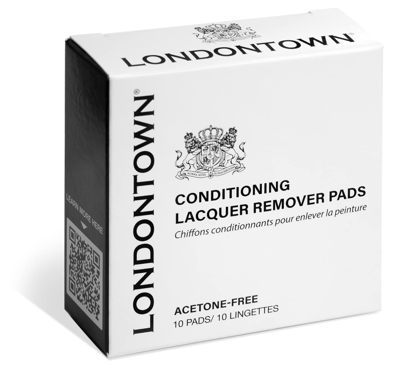 LONDONTOWN Almohadillas removedoras de laca acondicionadora