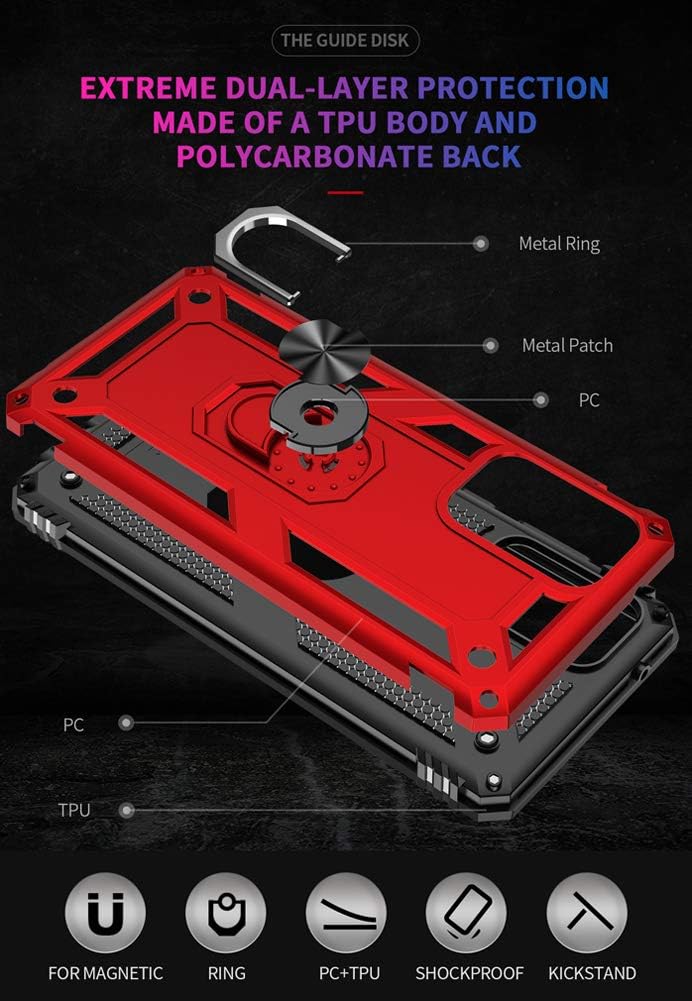 SKTGSLAMY Funda para Samsung Galaxy A52, Samsung A52 4G5G, con protector de pantalla, grado militar 16 pies, funda protectora a prueba de caídas con