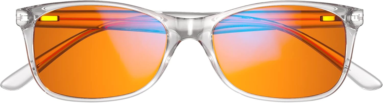 Swanwick Crystal Night Swannies – Lentes de bloqueo de luz azul 99% premium, antirreflejos, antifatiga y fatiga ocular para pantallas