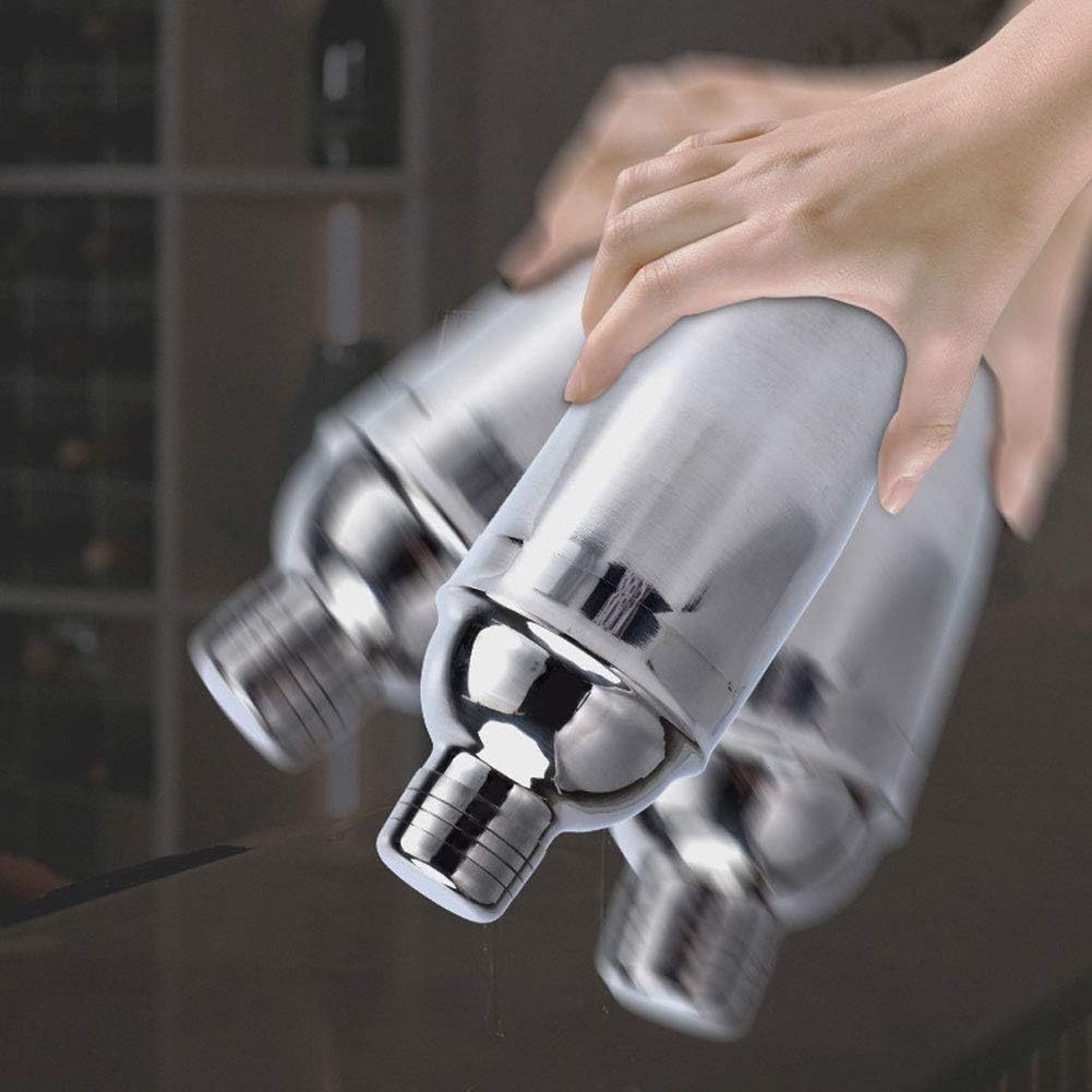 Juego de cocteleras de acero inoxidable, 10 piezas, juego de cocteleras de acero inoxidable para el hogar, kit de herramientas de bar de barman,