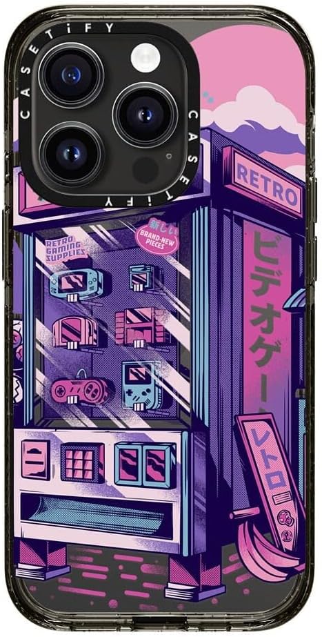 CASETiFY Funda Impact para iPhone 15 Pro 4 veces probada contra caídas de grado militar, protección contra caídas de 8.2 pies – Impresiones