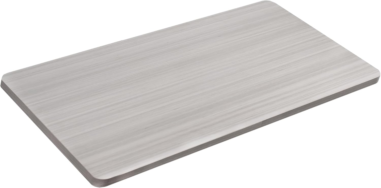 VIVO DESK-TOP48-30G – Mantel universal de una pieza de 48 x 30 pulgadas para marcos de escritorio estándar y sentados a pie, altura ajustable, color