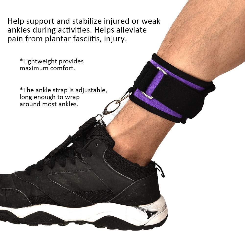 Soporte para pies caídos, soporte ajustable con correas elásticas, soporte de ortesis, soporte de tobillo, corrector postural de caída del pie para