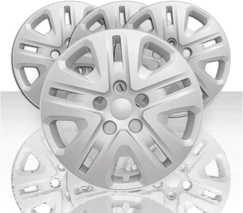 Juego de 4 fundas de rueda de 17″ y 10 radios para Dodge Grand Caravan SE 2015-2018 – Plata