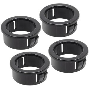 Cionyce 50 bujes de nailon a presión de alambre negro, protectores de ojales de 1 pulgada de diámetro de montaje, buje redondo de manguera de cable Cionyce 50 bujes de nailon a presión de alambre negro, protectores de ojales de 1 pulgada de diámetro de montaje, buje redondo de manguera de cable