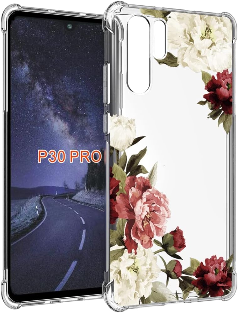 Funda transparente para Huawei P30 Pro VOG-L29 VOG-L04 para niñas y mujeres, TPU suave a prueba de golpes, funda protectora transparente para Huawei