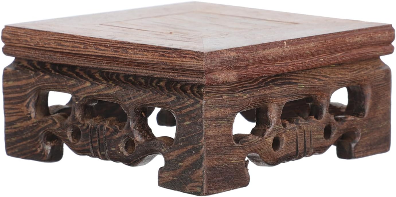 DECHOUS Base de maceta de madera para decoración del hogar al aire libre, soportes para macetas para exteriores, florero, estante de exhibición de