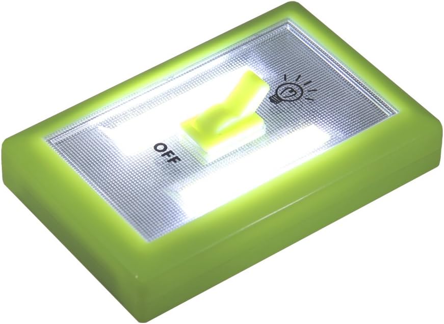 Grip Interruptor de luz LED COB que brilla en la oscuridad (paquete de 2)  200 lúmenes inalámbrico con imanes fuertes  perfecto para debajo del