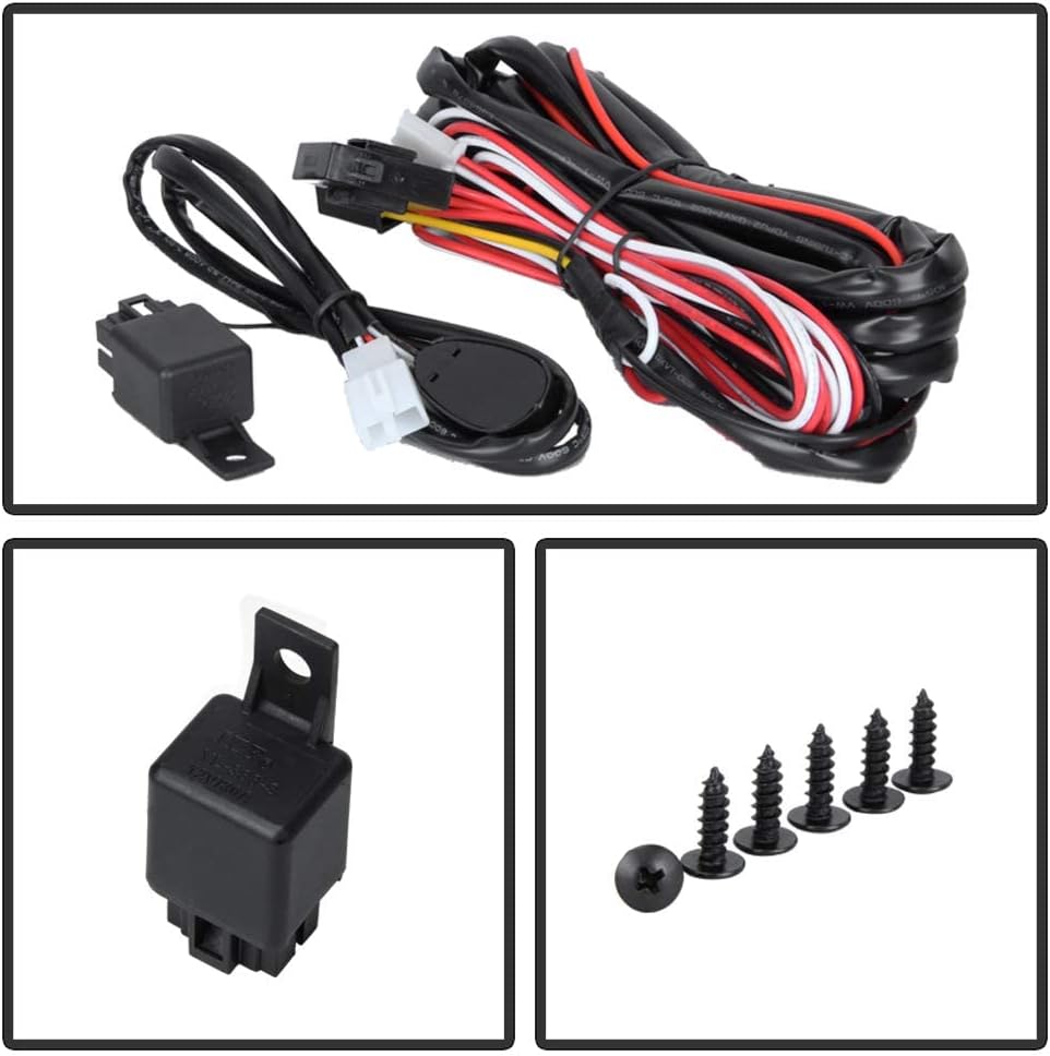 ACANII – Para 2013-2016 Mazda CX-5 CX5 Parachoques Luces antiniebla Lámpara de conducción wConjunto de interruptor lado del conductor y del pasajero