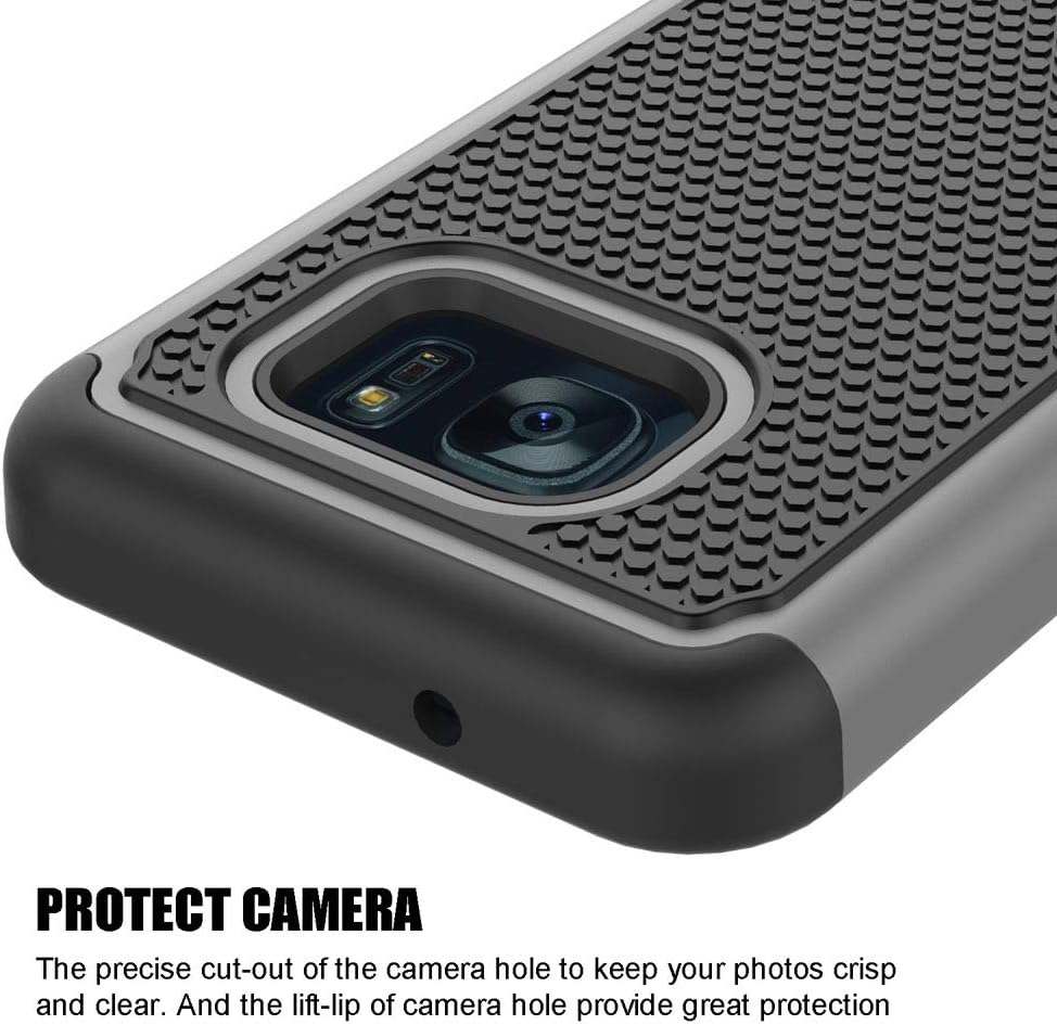 Funda protectora para Samsung Galaxy S7 (5.1 pulgadas, 2016) gris a prueba de golpes