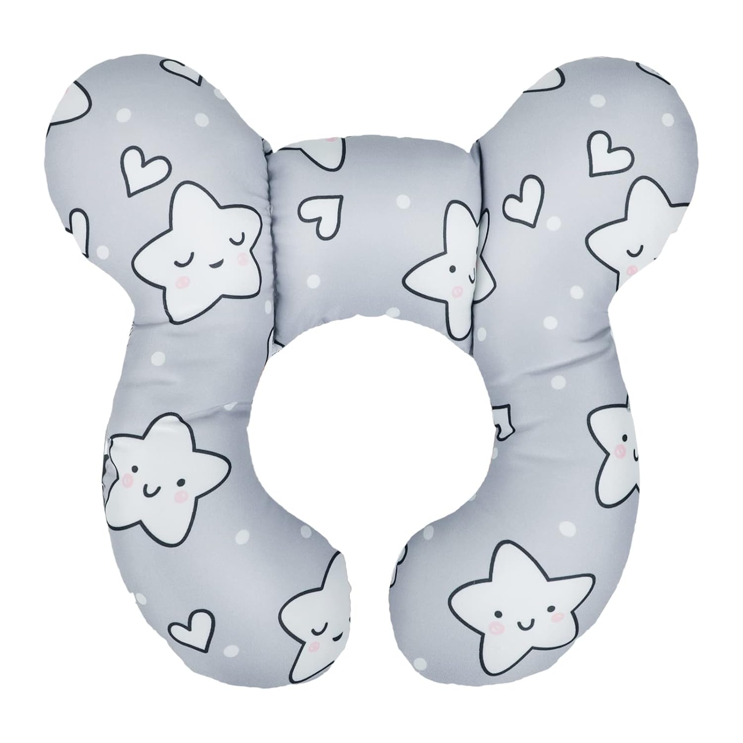 Almohada de viaje para bebé, almohada de apoyo para la cabeza y el cuello, cojín para reposacabezas para silla de cochecito, asiento de automóvil,