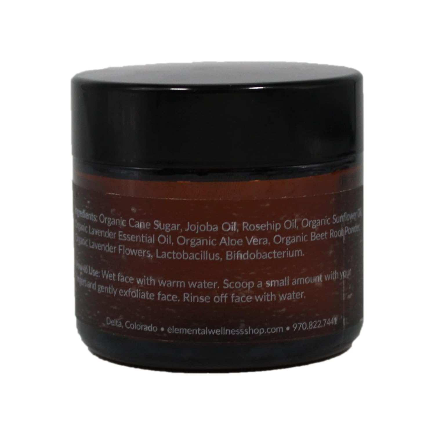 Exfoliante facial probiótico de lavanda + raíz de remolacha, fortalece la barrera de defensa natural de la piel, materiales a base de plantas,