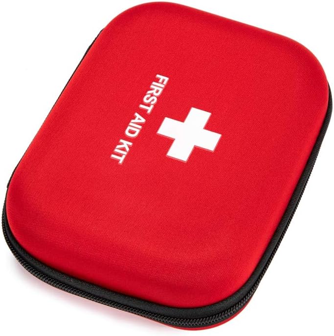 Estuche rígido de primeros auxilios vacío para primeros auxilios, funda rígida de EVA para primeros auxilios, bolsa médica roja dura para la salud
