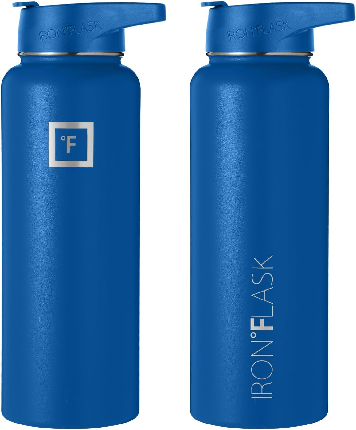 IRON FLASK Botella de agua deportiva de 40 onzas, 3 tapas (tapa con popote), a prueba de fugas, acero inoxidable, para gimnasio y deportes, para
