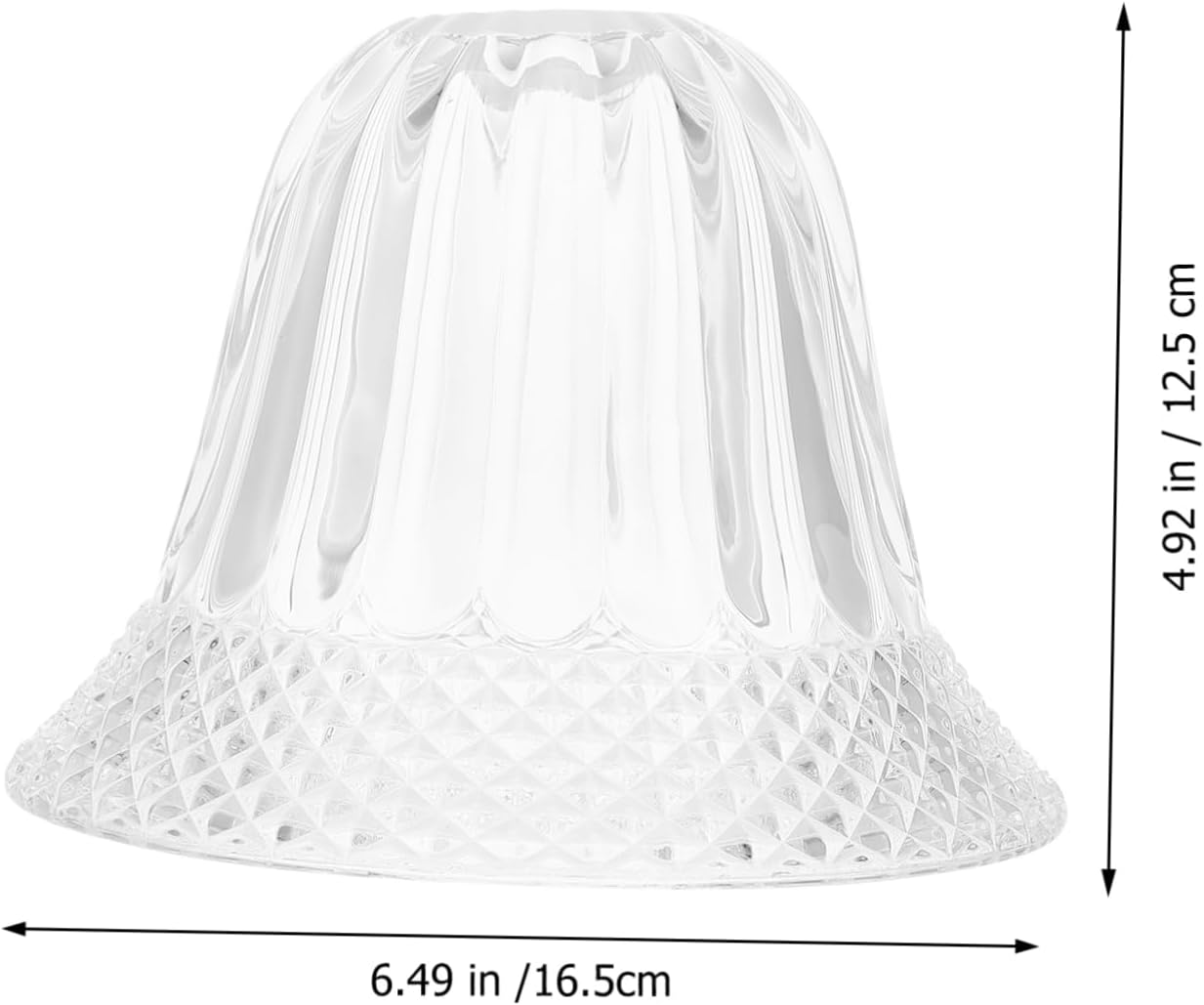 OSALADI Pantalla de cristal transparente Lámpara de techo Lámpara de techo Globos de vidrio Pantalla de luz de acento de vidrio Lámpara de pared