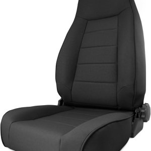 Rugged Ridge  Asiento, respaldo alto, delantero, reclinable, mezclilla negra  13412.15  Compatible con Jeep Wrangler TJ 1997-2006 Rugged Ridge  Asiento, respaldo alto, delantero, reclinable, mezclilla negra  13412.15  Compatible con Jeep Wrangler TJ 1997-2006