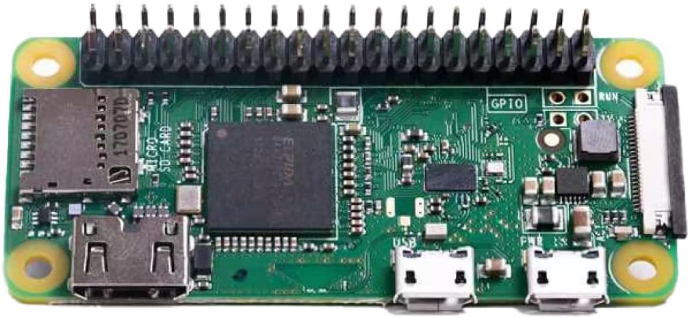 Raspberry Pi Zero WH, WiFiBluetooth 4.1, Bluetooth de baja energía, compatible con HAT de 40 pines, conector de cámara CSI, USRT, SPI, I2C, con