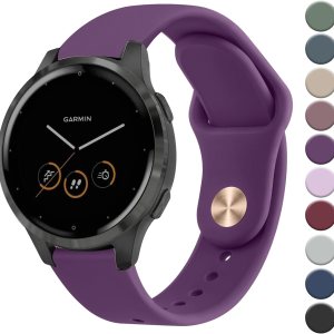 Wanme Compatible con Garmin Vivoactive 4 Bands, Garmin Venu 2 Band para mujeres y hombres, correa de repuesto de silicona suave de 0.866 pulgadas Wanme Compatible con Garmin Vivoactive 4 Bands, Garmin Venu 2 Band para mujeres y hombres, correa de repuesto de silicona suave de 0.866 pulgadas